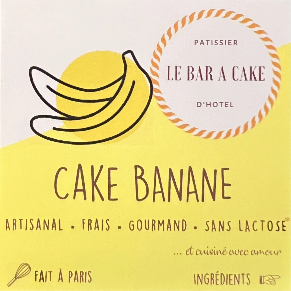 Affichette cake banane
