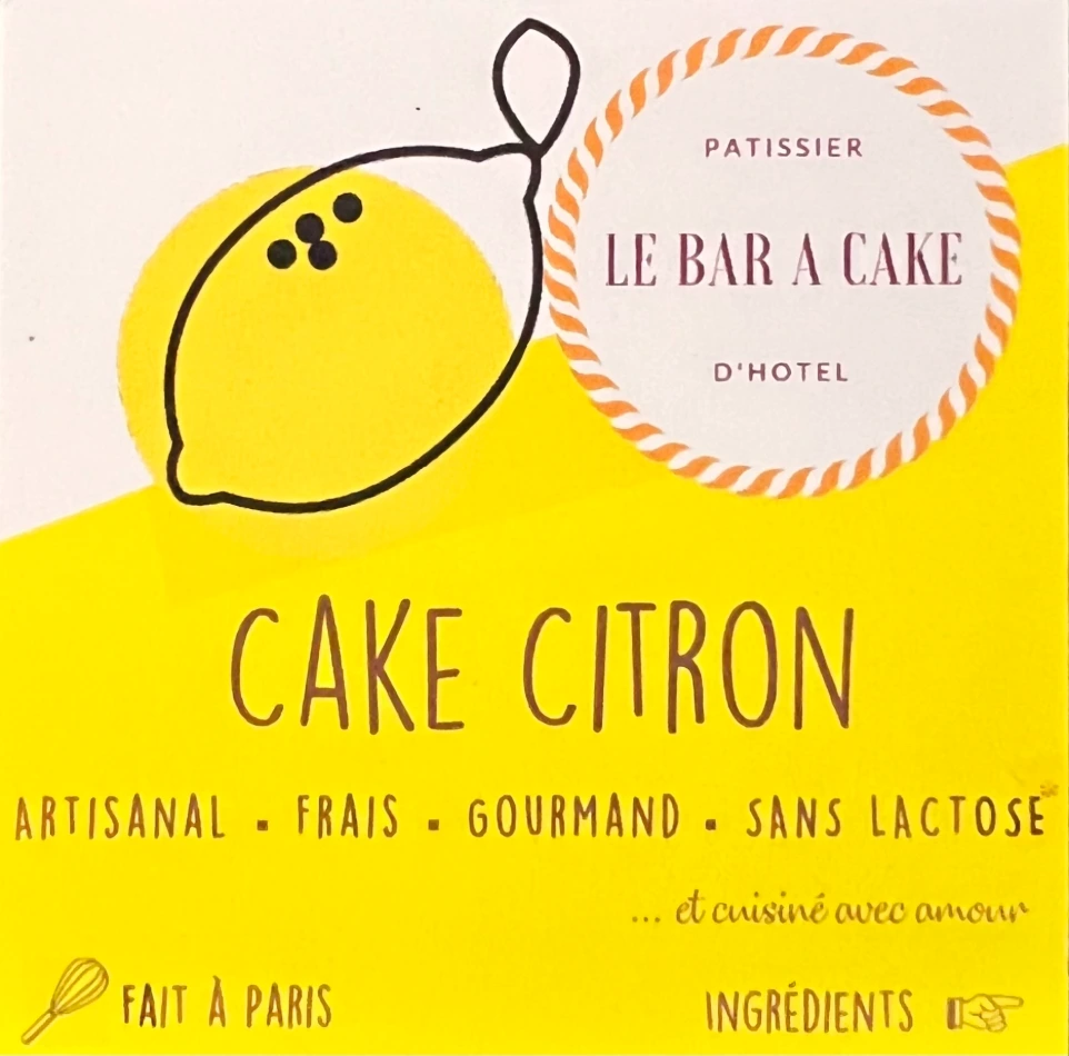 Affichette cake citron