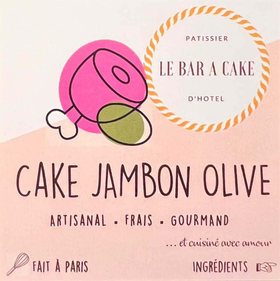 Affichette cake jambon olive