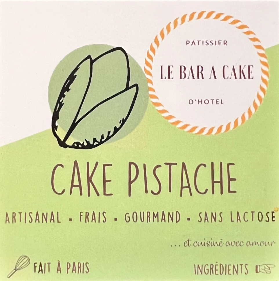 Affichette cake pistache