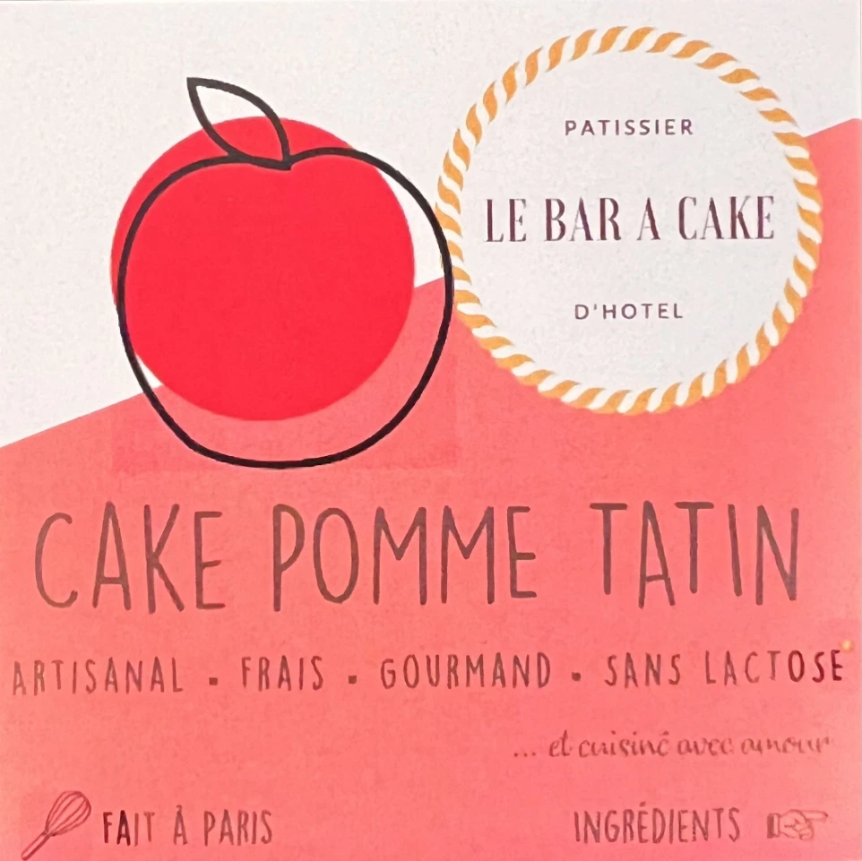 Affichette cake pomme tatin