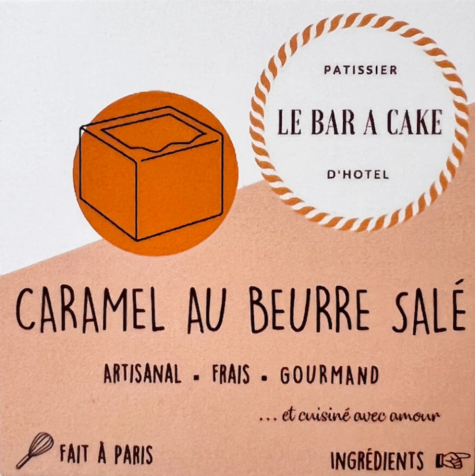 Affichette caramel au beurre salé