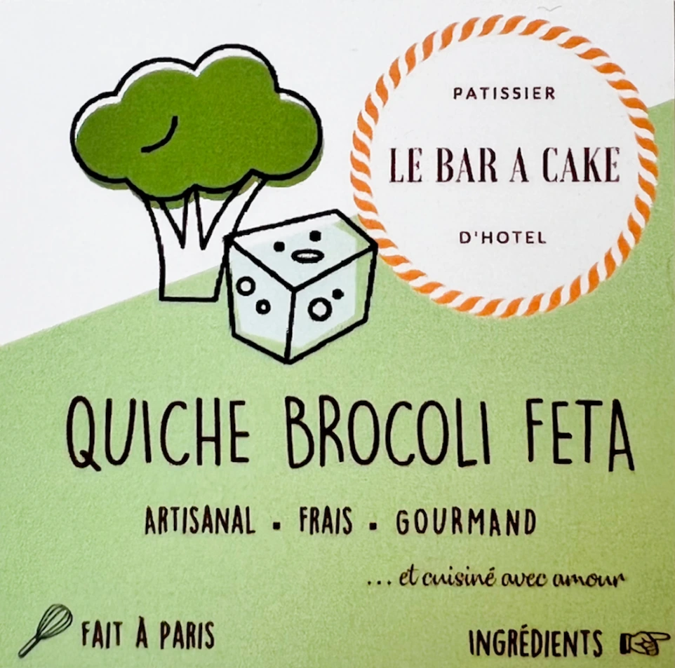 Affichette quiche brocoli feta