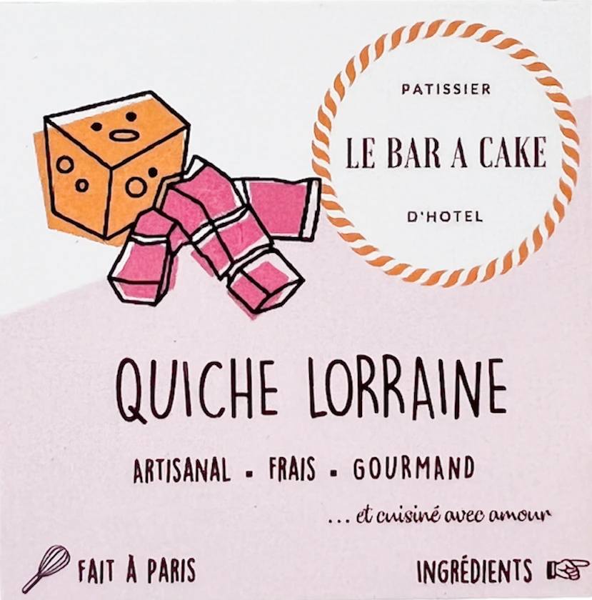 Affichette quiche lorraine