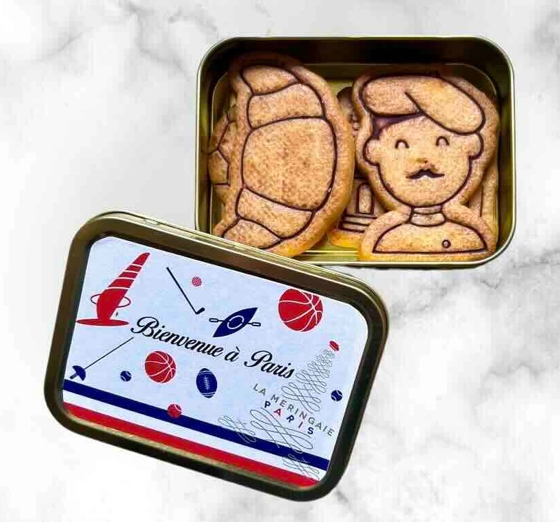 Boite métal So Frenchy - 4 biscuits