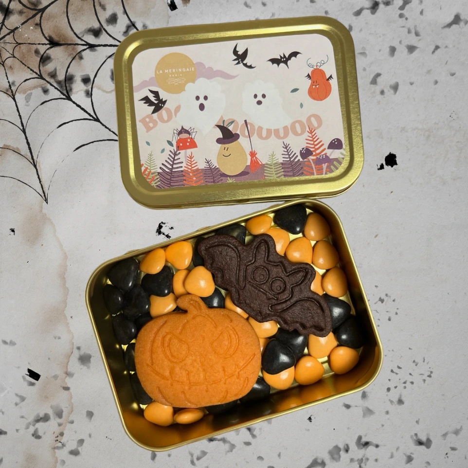 Boite métal rectangle grande halloween - UNIQUEMENT EN LIVRAISON LES 22 et 29 OCT