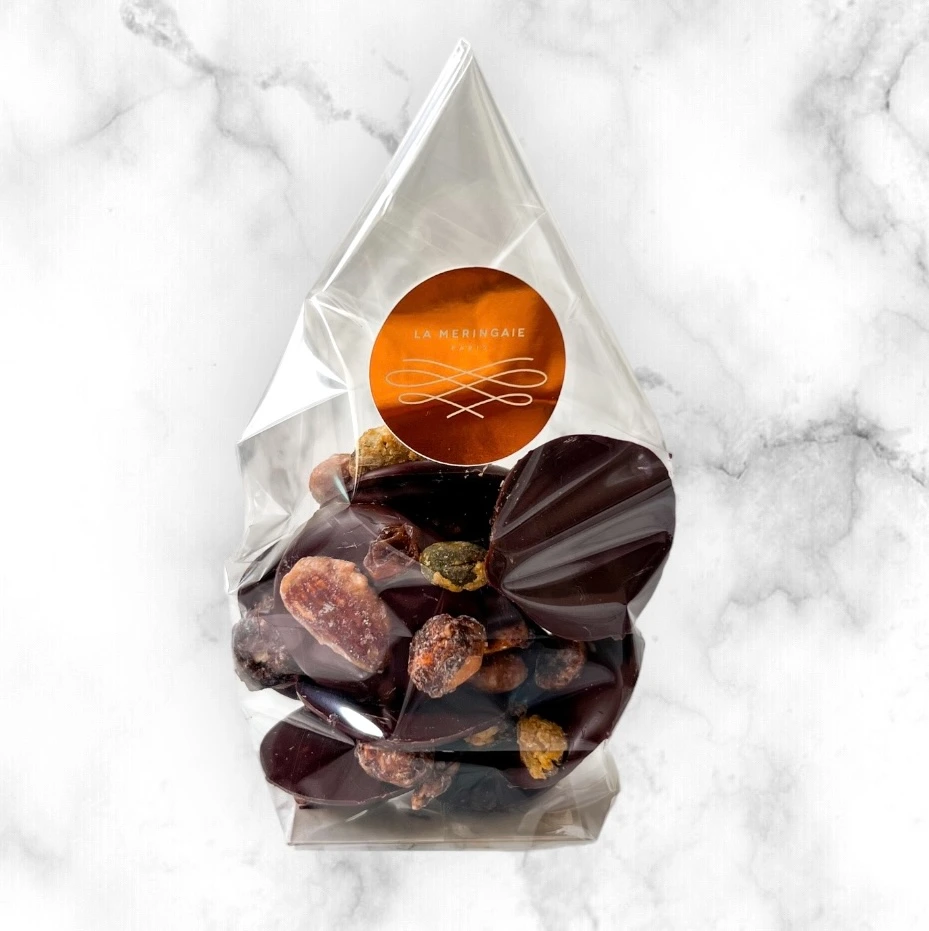 Mendiants choco noir - sachet 80g