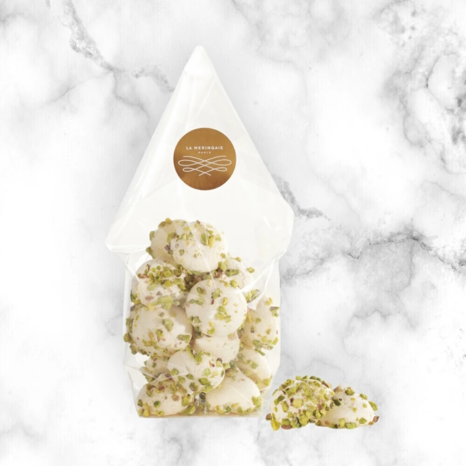 Meringuettes pistache - sachet 40g