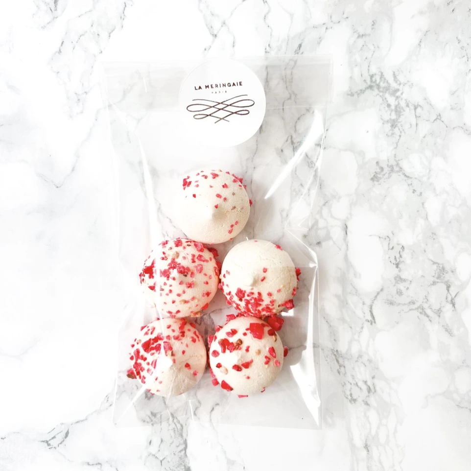 Meringuettes praline rose - sachet 5 pièces