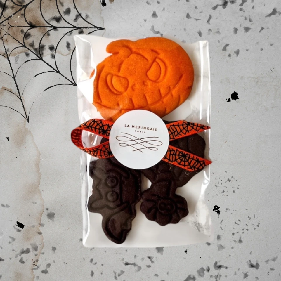 Sachet 3 biscuits halloween - UNIQUEMENT EN LIVRAISON LES 22 et 29 OCT